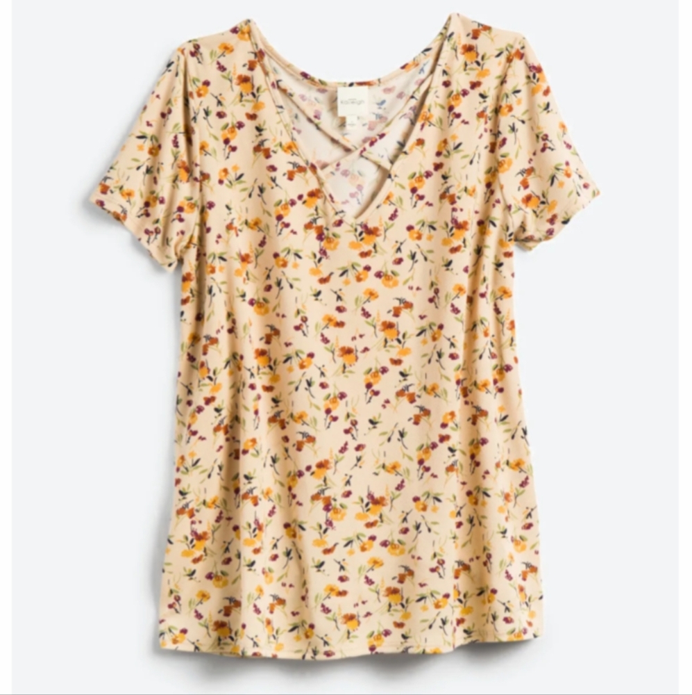 Sameria Cross Front Knit Top